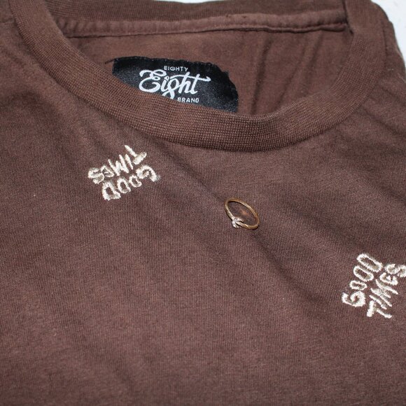 Brown, T-Shirt, {FREE JEWELRY GIFT} - Picture 1 of 7